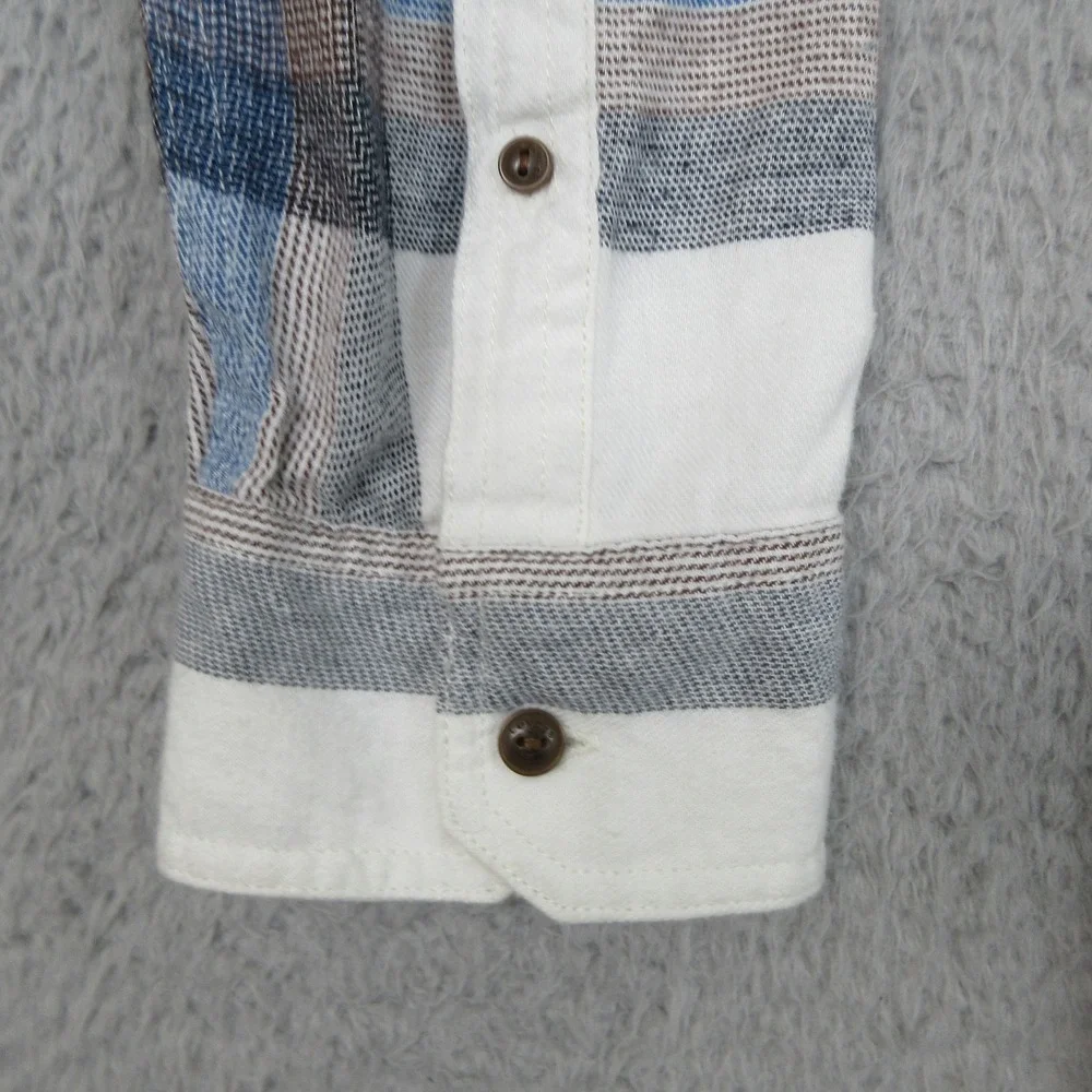 Levis Outdoor Shirt‎ Mens XL White Plaid Button Up Gorpcore Outdoor Workwear
